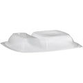 Clear Two-Compartment Dome Lid for 43 oz Medium Rectangle Containers G658312