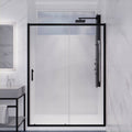 Framed Shower Door in Matte Black Z9863