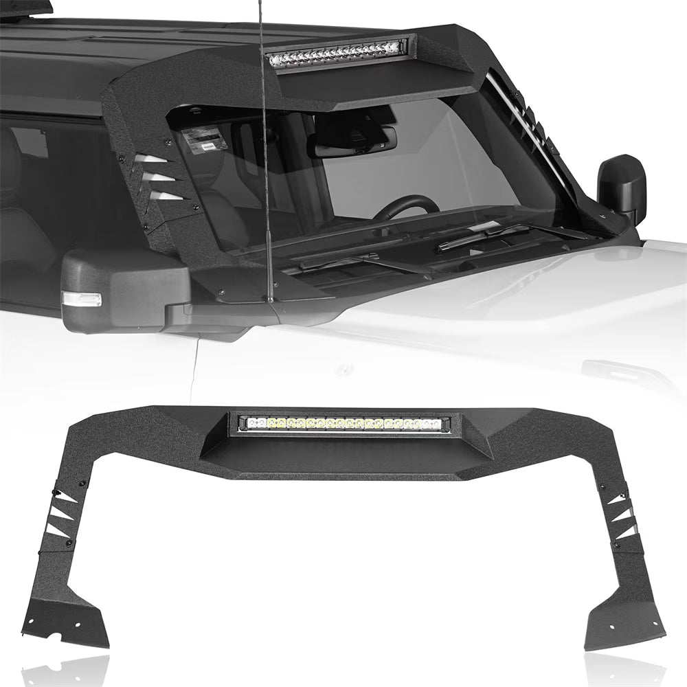 Black Windshield Visor Frame Cover H9541