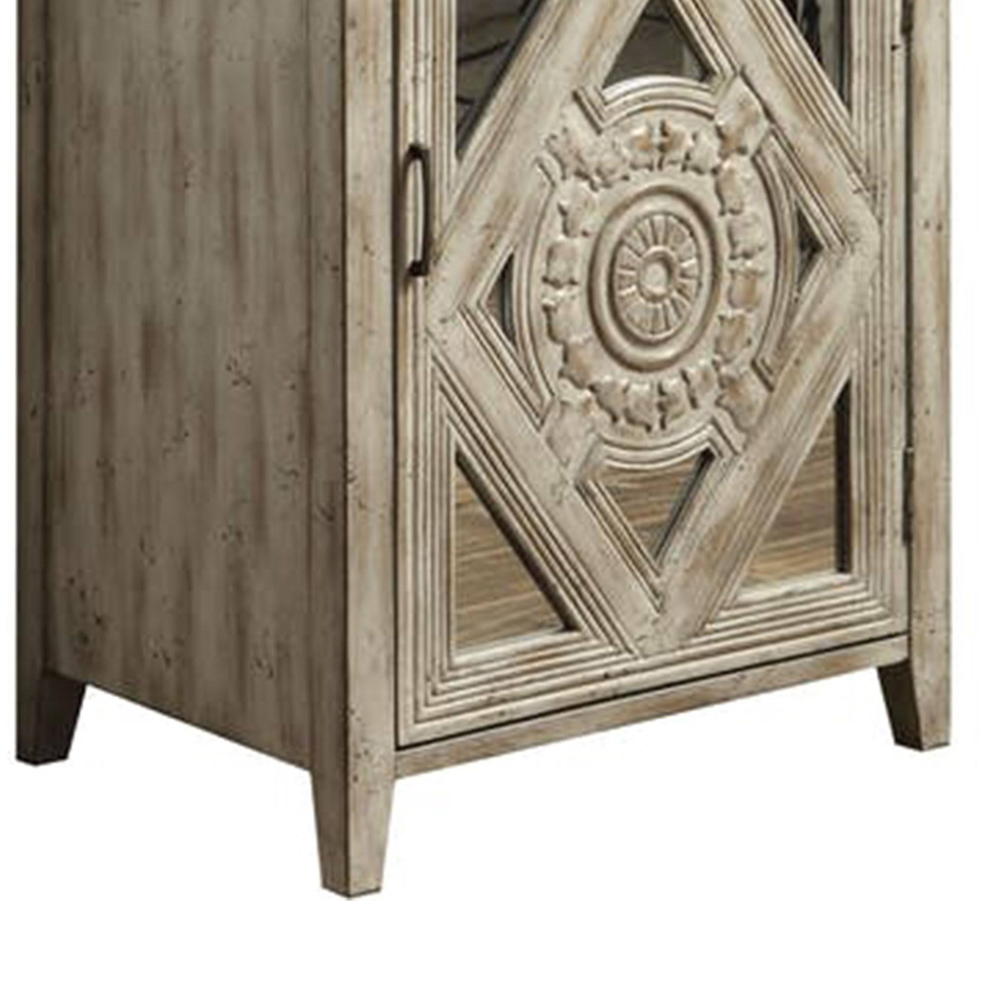 Antique White Side Table Z672116