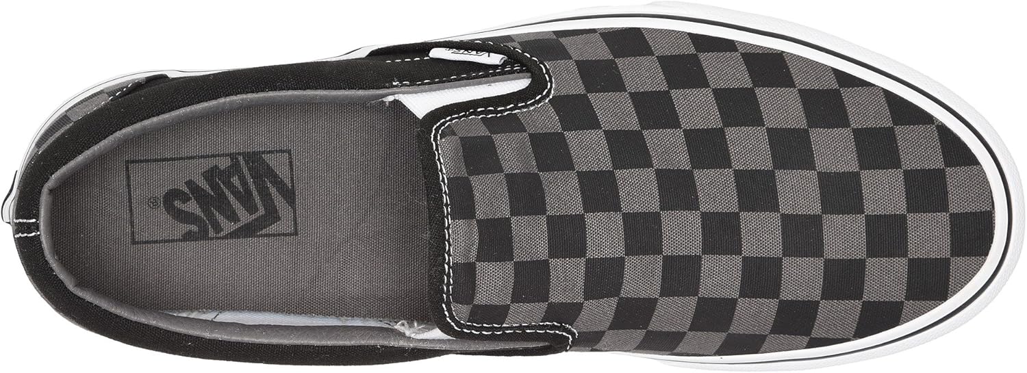 Black/Pewter Checkerboard Slip-On Shoes X449282