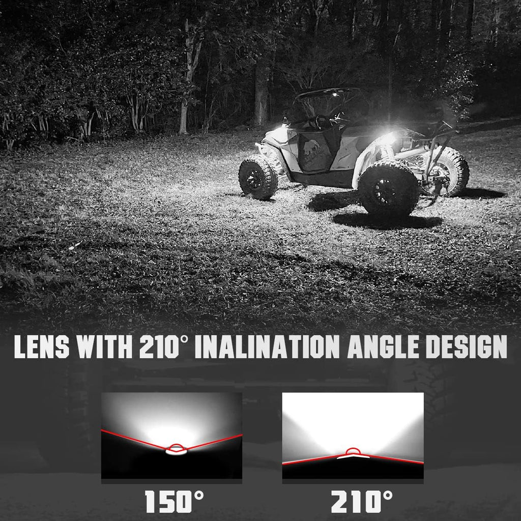 White LED Rock Lights 16PCS Z55684