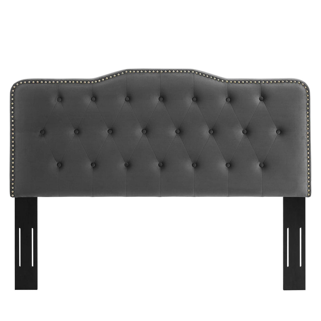 Pink Tufted Velvet Full/Queen Headboard D63677
