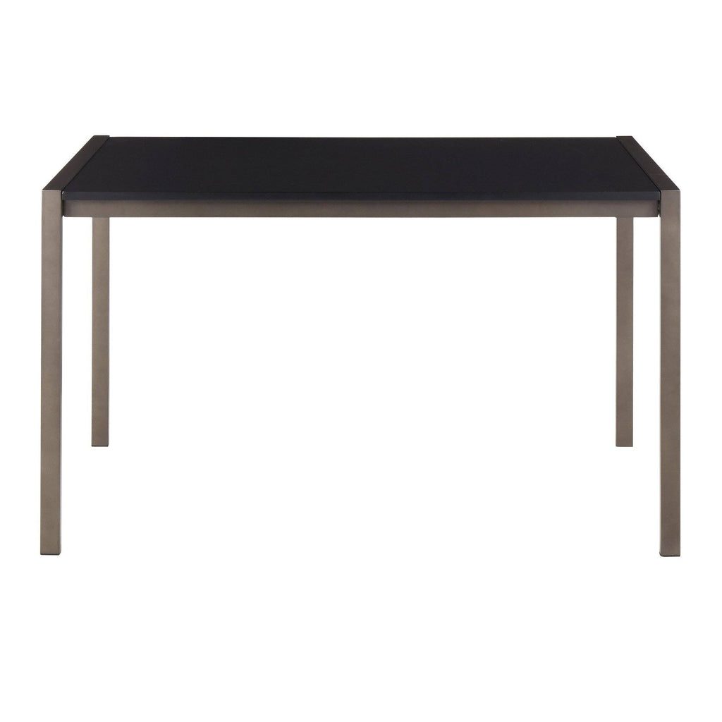 Antique Steel Black Wood Dinette Table P8513
