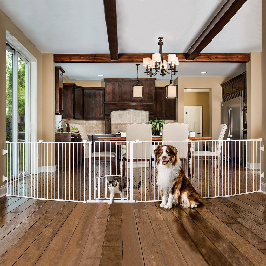2-in-1 Super Wide Pet Pen and Gate Y41807