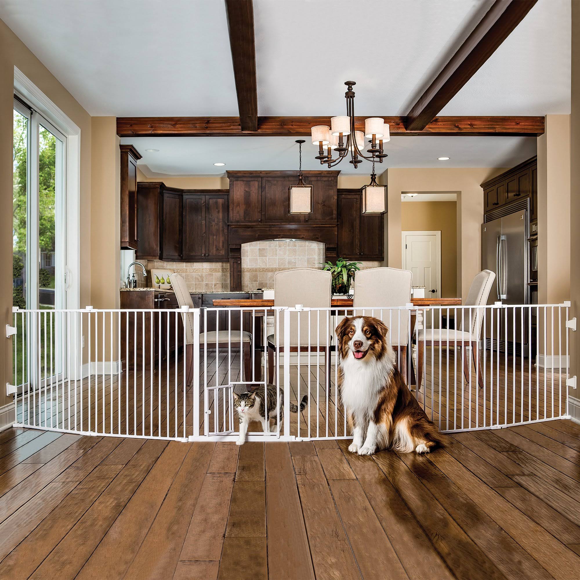 2-in-1 Super Wide Pet Pen and Gate Y41807