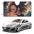 Anime Windshield Sunshade Foldable Reflective Sun Visor Front Window Cover R3448