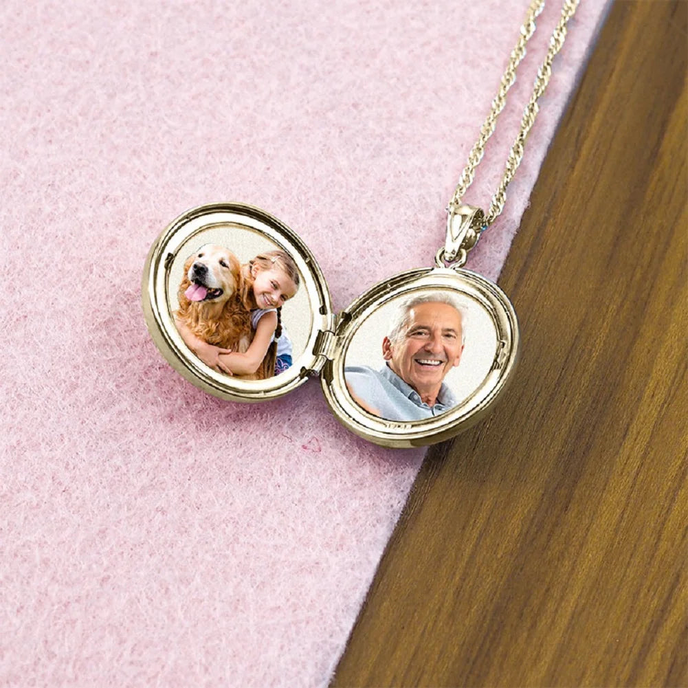 14K Yellow Gold Filled Round Locket Necklace X603362