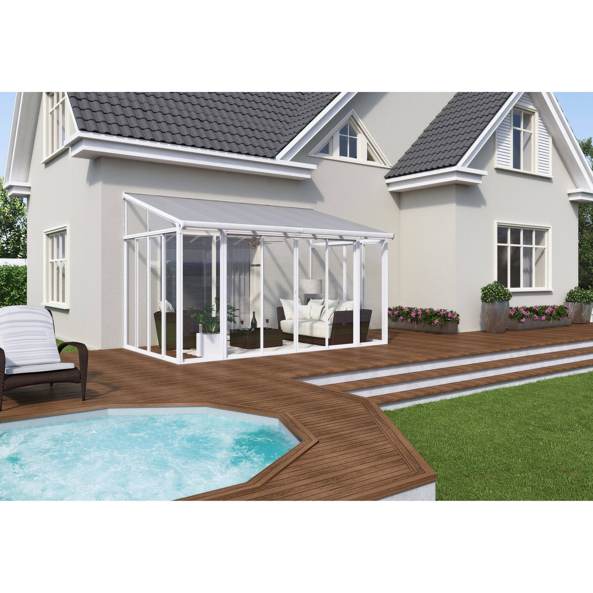 White Screen Door Set M90106