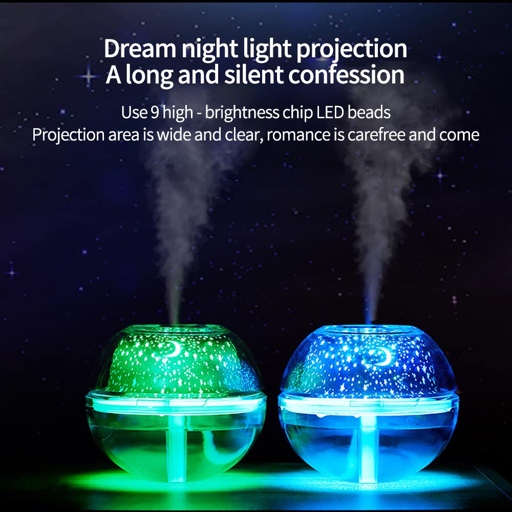 500ml USB Mini Air Humidifier With Night Light F4076