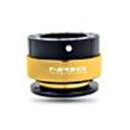 Quick Release Black Body Chrome Gold Ring S322