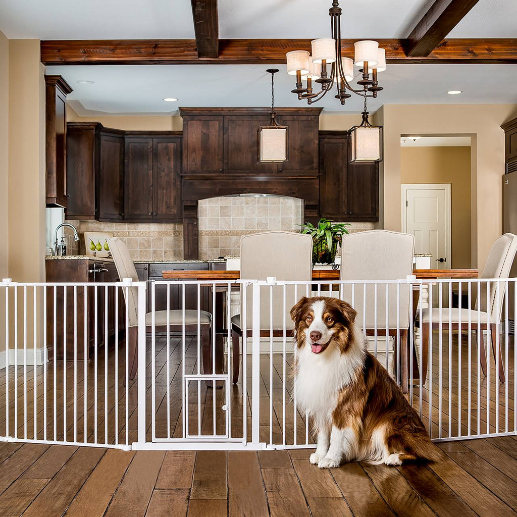 2-in-1 Super Wide Pet Pen and Gate Y41807
