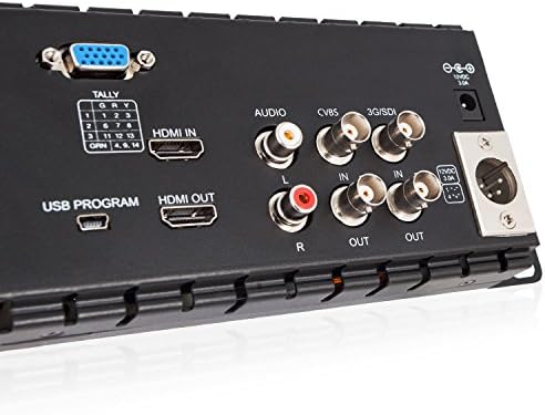 Triple 5" 2RU 800×480 Broadcast LCD Rack Mount Monitor with 3G-SDI, HDMI, AV Input and Output W4257