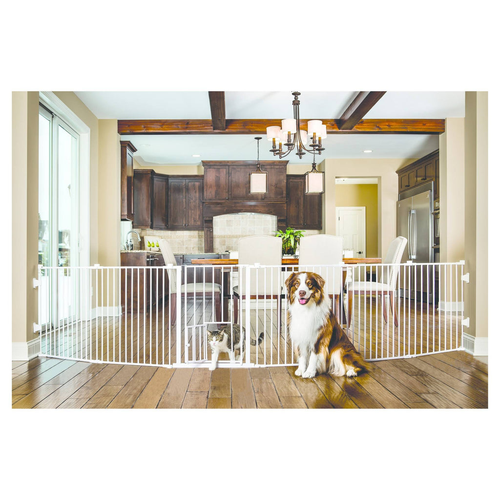 2-in-1 Super Wide Pet Pen and Gate Y41807