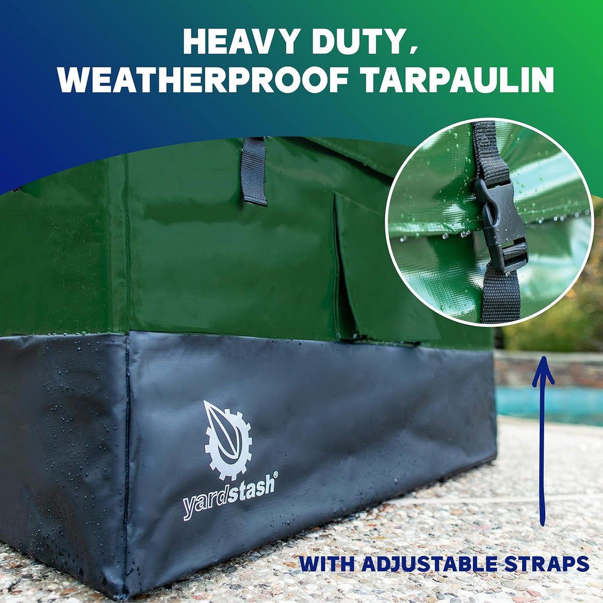 Green Waterproof Outdoor Storage Box T342605
