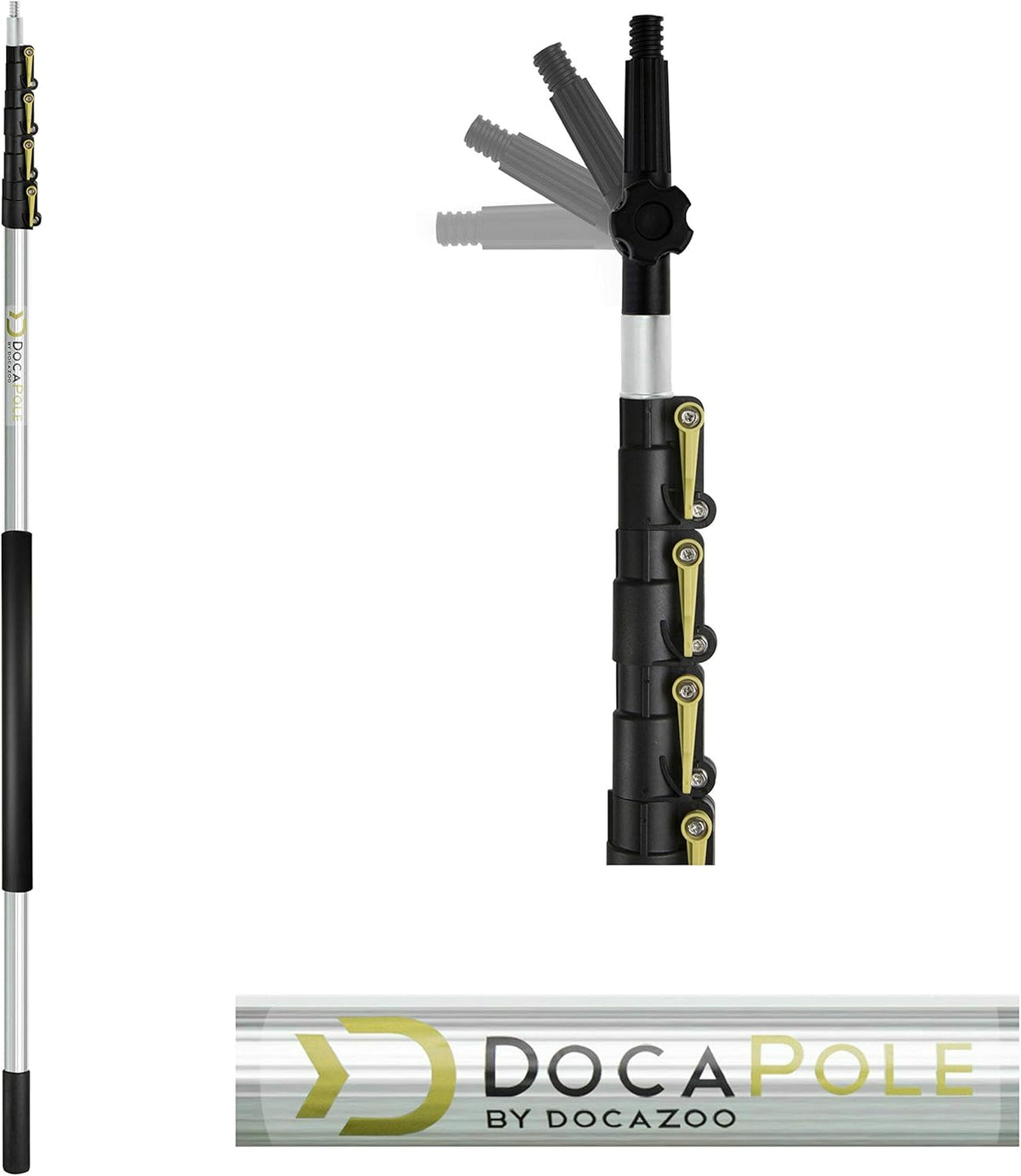 11 Inch Hard Bristle Deck Brush with Telescoping Pole R934