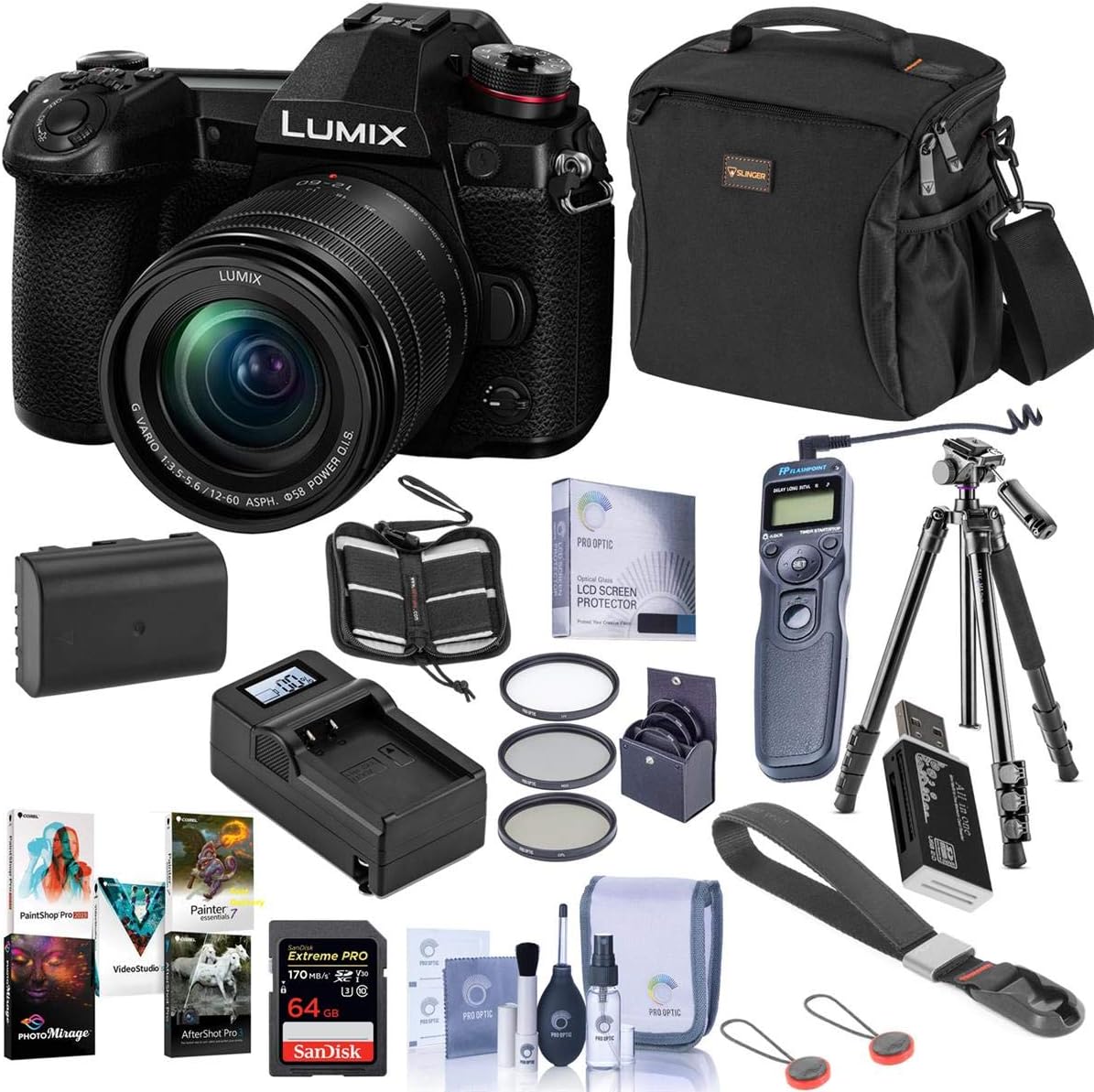 4K Mirrorless Camera with 12-60mm Lens C592