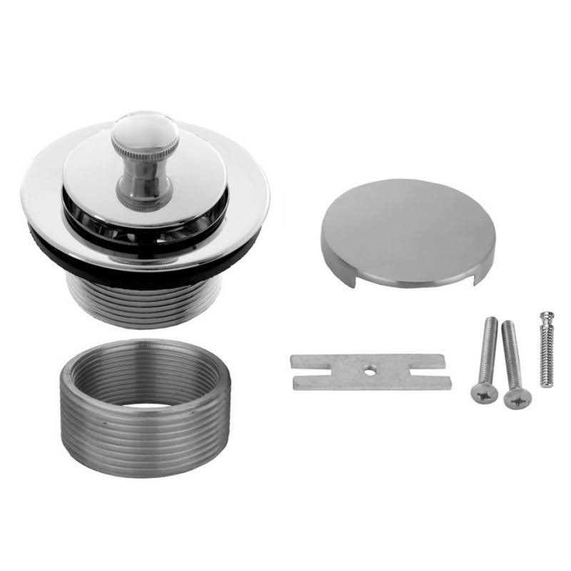 White Lift and Turn Drain Strainer with Faceplate O462837