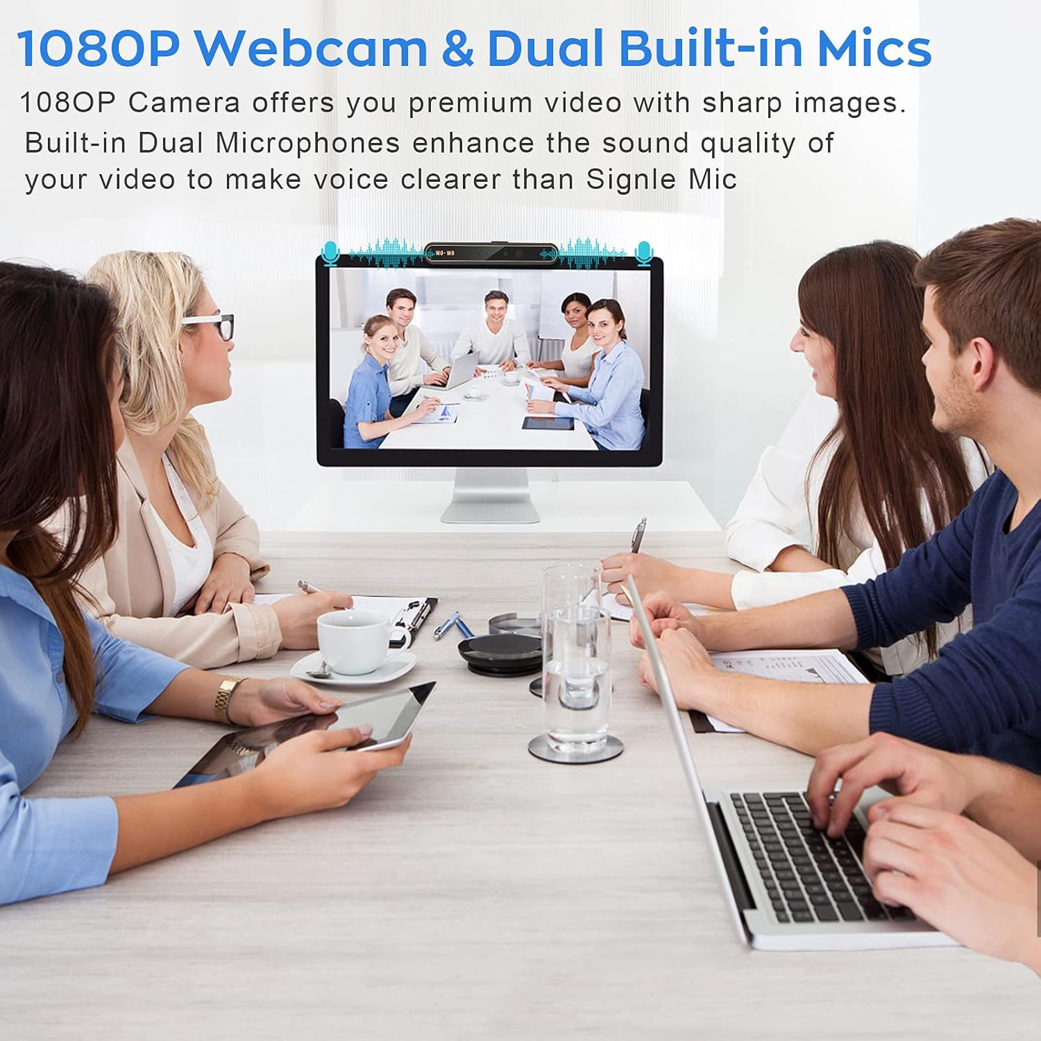 1080P IR Webcam with Dual Microphones, Pack of 2 S13558