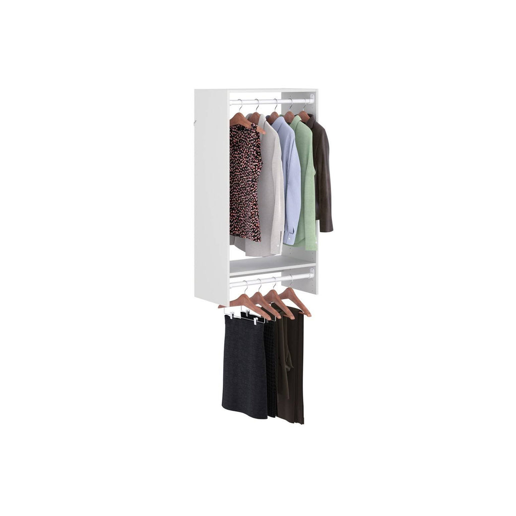 Wide Double Hanging Rod Closet Organizer Z6026