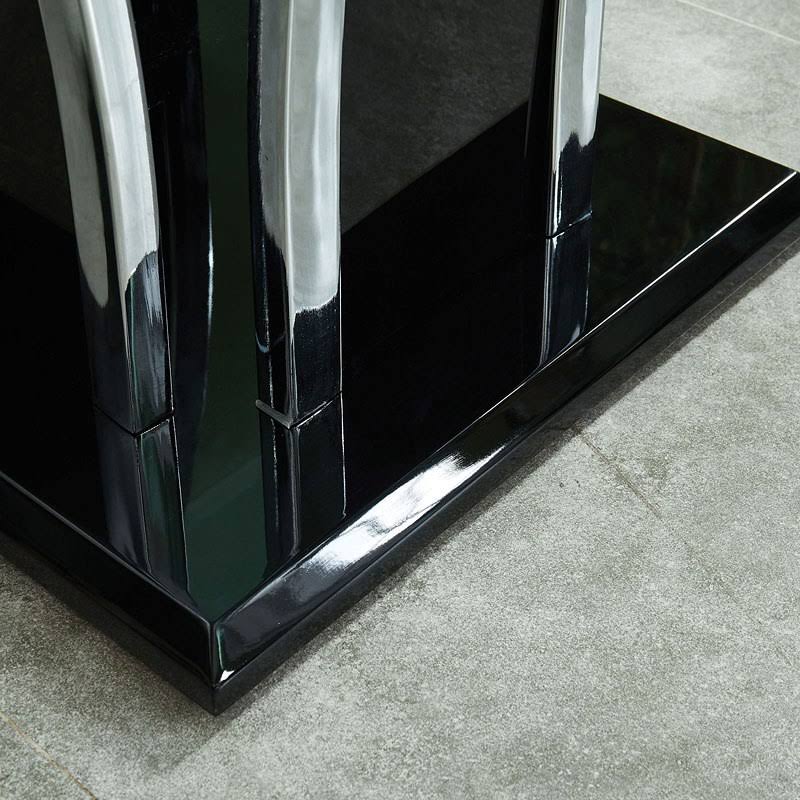 Glossy Black End Table L753