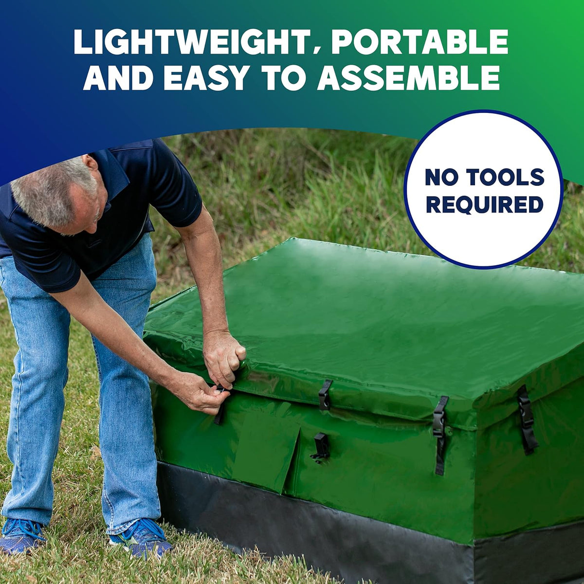 Green Waterproof Outdoor Storage Box T342605