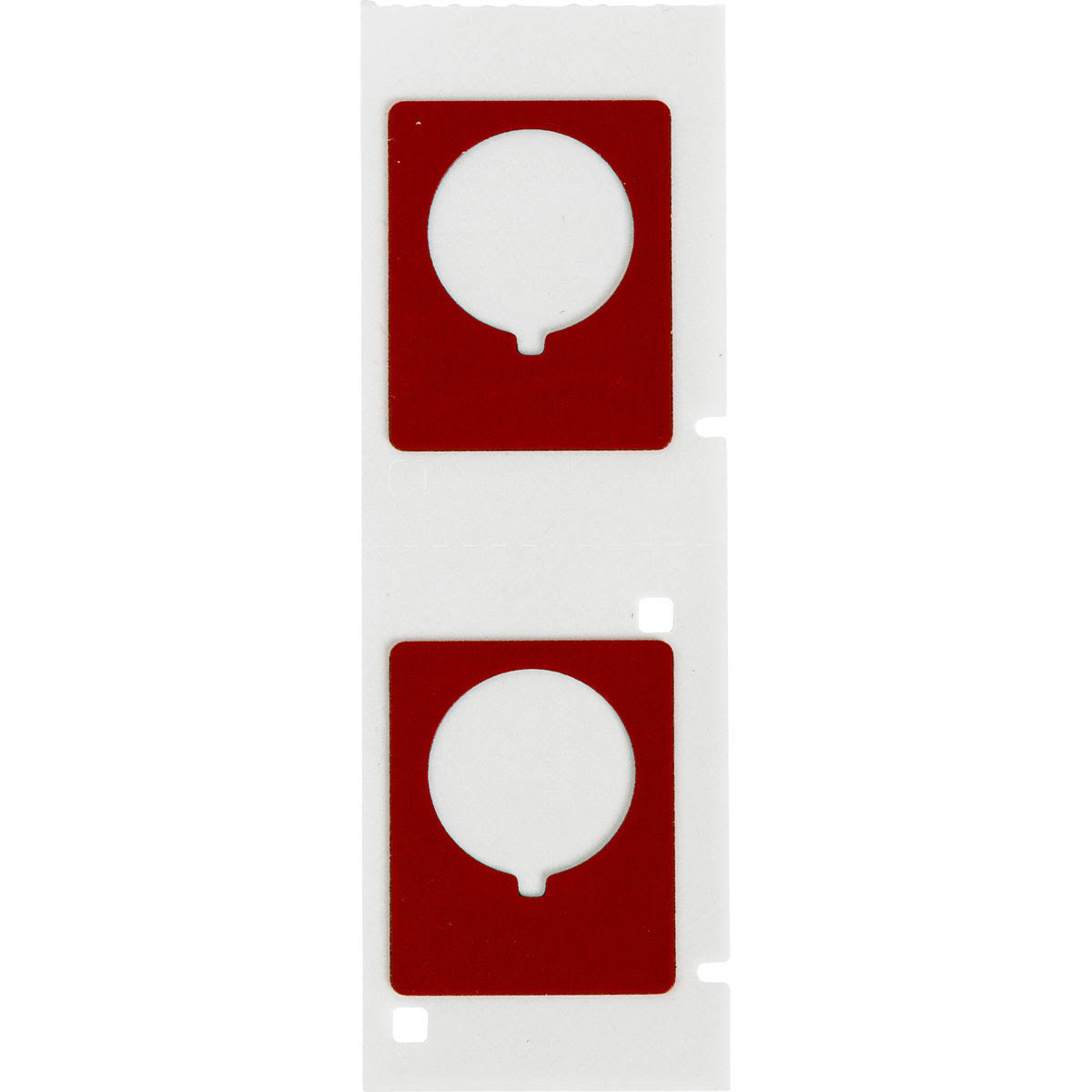 Raised Panel Label, 1.2 in W x 1-1/2 in H O75180