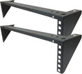 2U Light-Loading Foldable 19 Inches Cold Rolled Steel Vertical Wall Mount Rack P87587