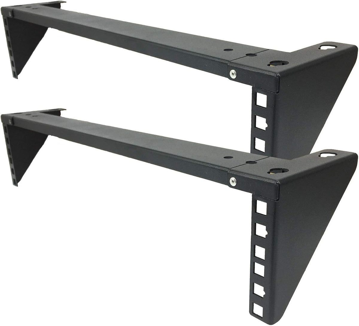 2U Light-Loading Foldable 19 Inches Cold Rolled Steel Vertical Wall Mount Rack P87587