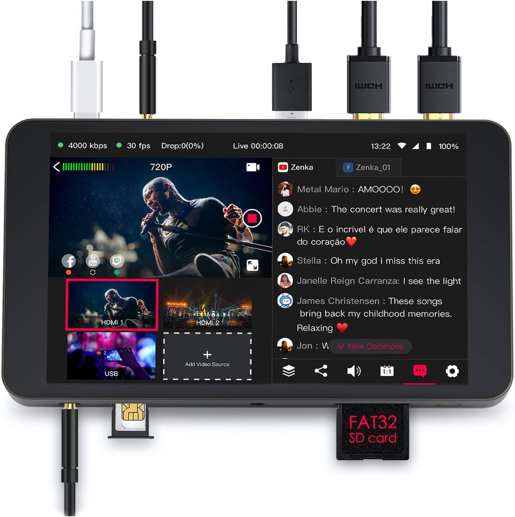 Ultra-Portable All-in-One Live Streaming Encoder & Monitor S944364
