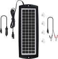 5W 12V Solar Car Battery Trickle Charger Maintainer T220