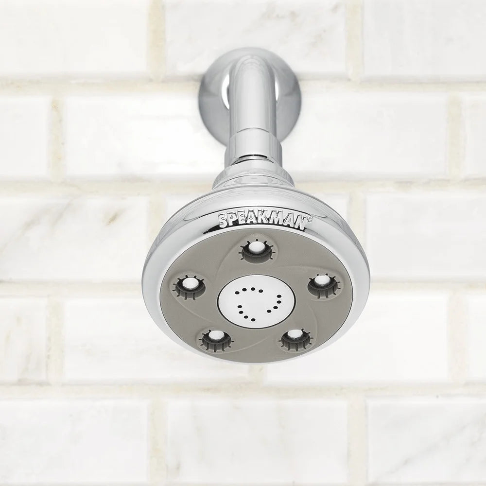 Brushed Nickel Adjustable Shower Head Y27256
