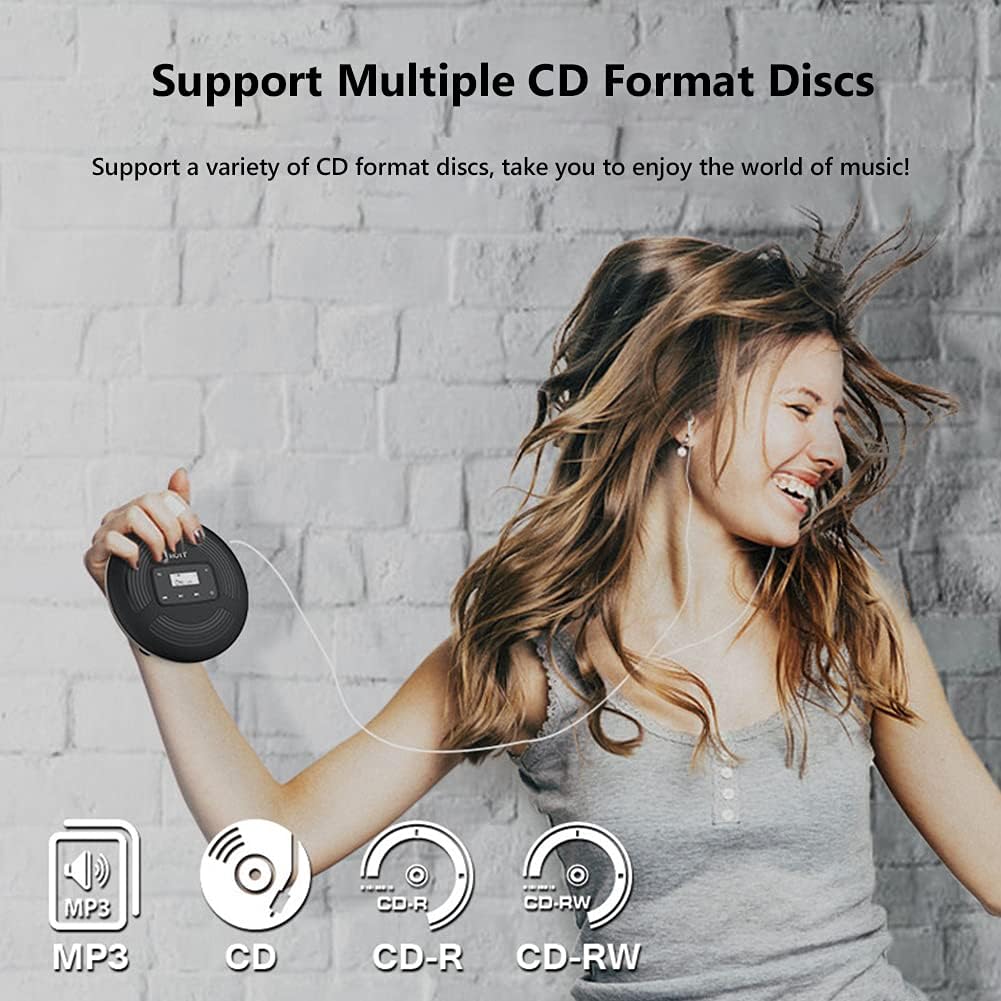 Portable CD Player Bluetooth 5.0 FM Transmitter Pack of 2 K520185