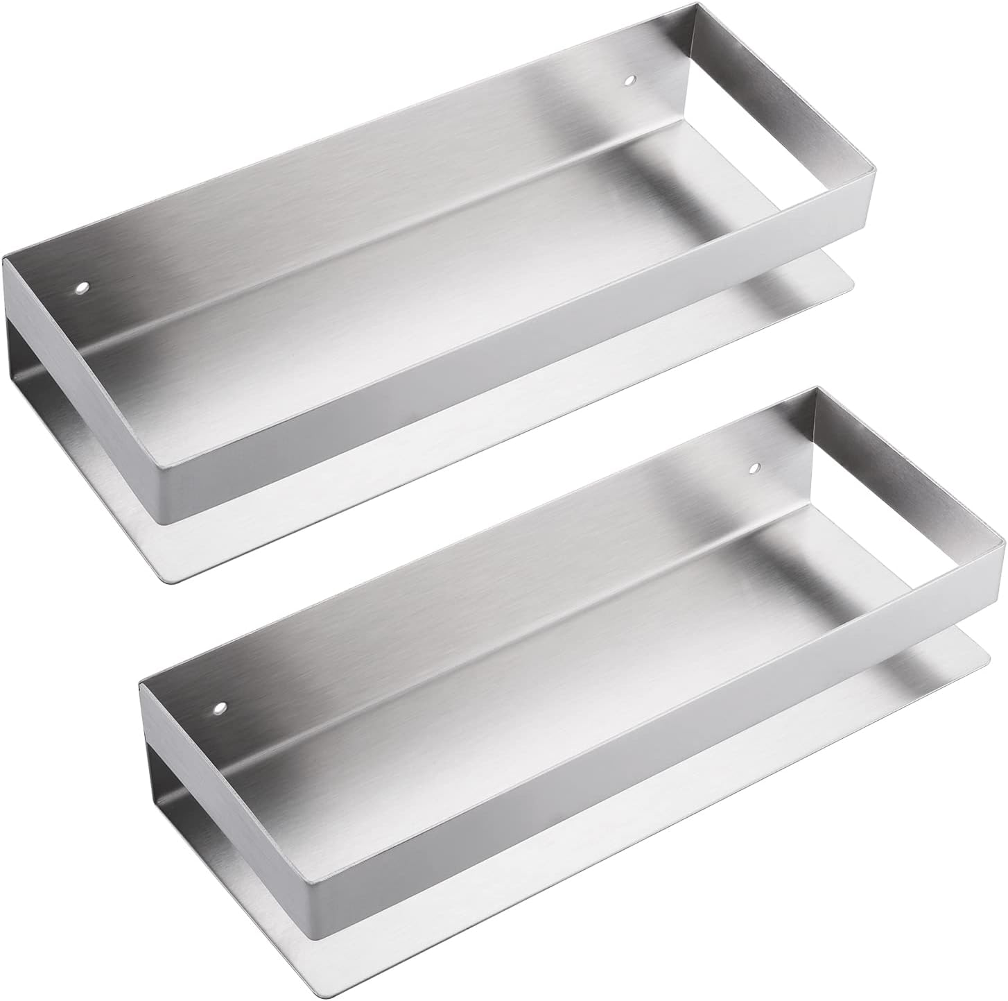Matte Black 2 PCS Stainless Steel Wall Mounted Shower Shelf Caddy N336808