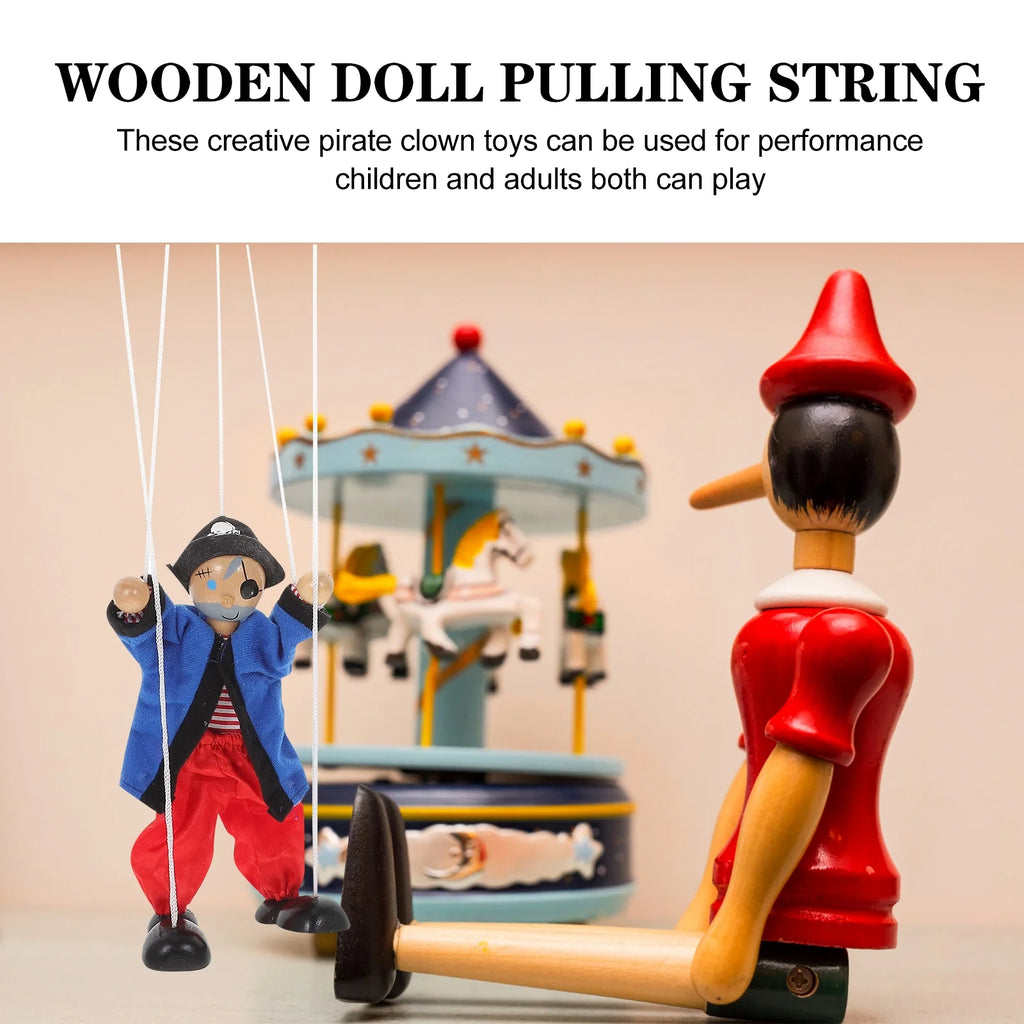 Wooden Pirate Marionette Puppet C782578