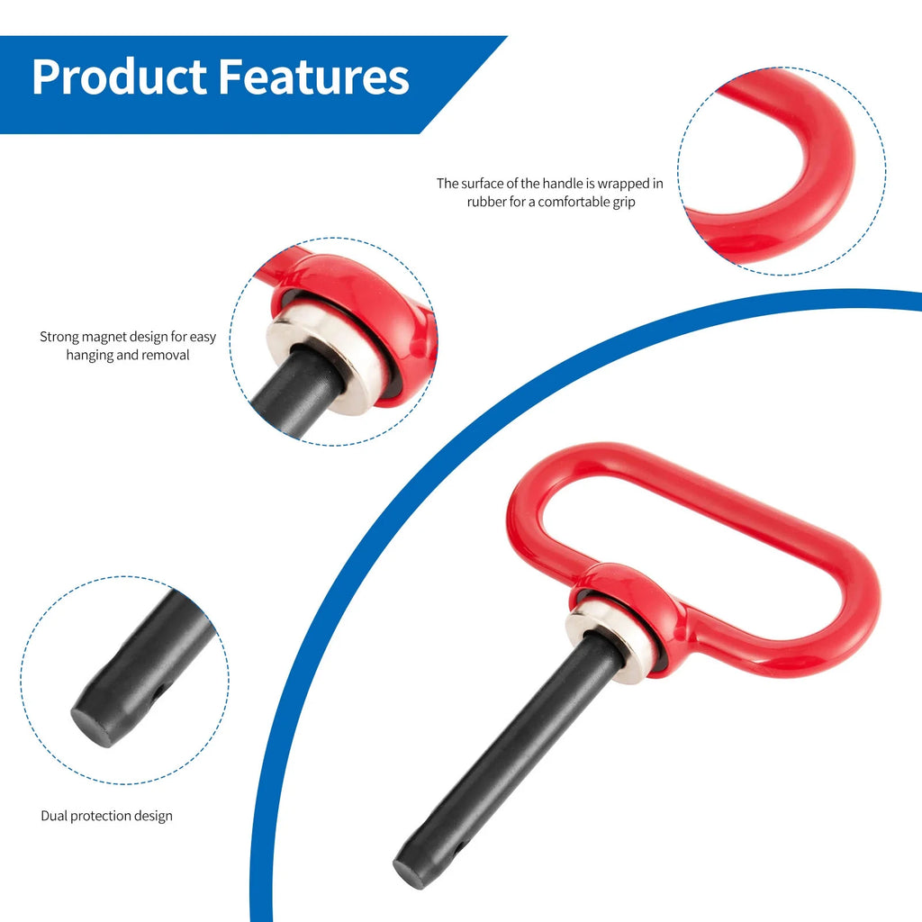 Universal Magnetic Hitch Pin for Mowers and Lawn Tractors P51924