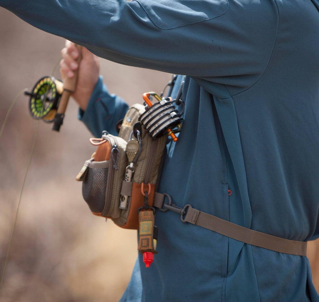 Sand Saddle Brown Vertical Chest Pack Z7488