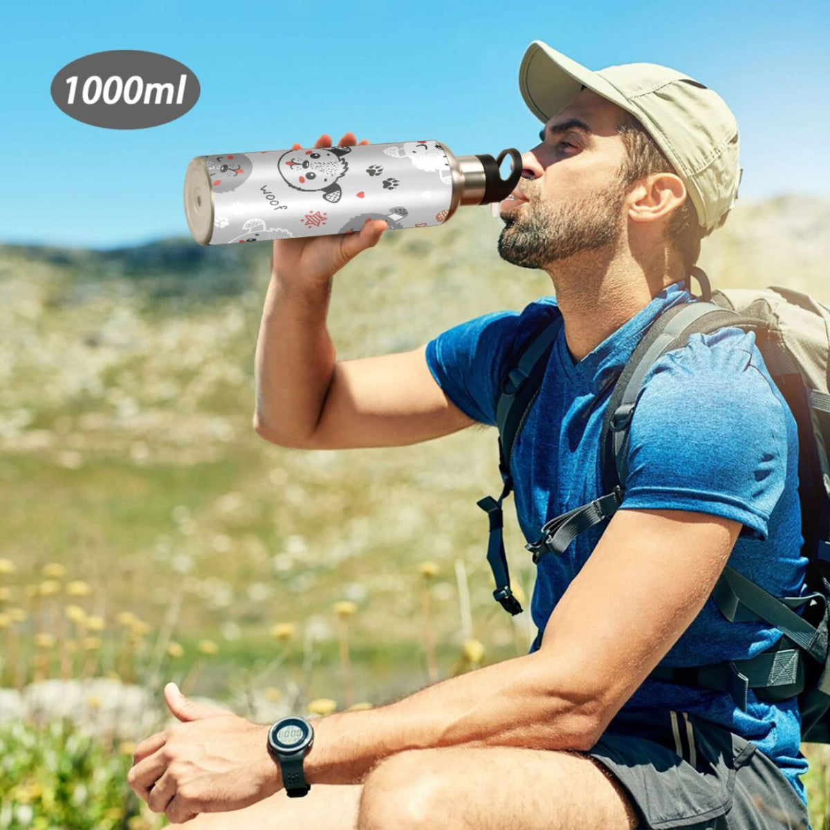 Insulated Stainless Steel Water Bottle with Straw Lid 20 oz A3893