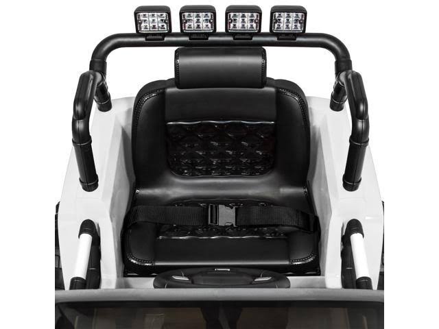 White 12V Kids Ride on Truck Car with Remote Control U78151