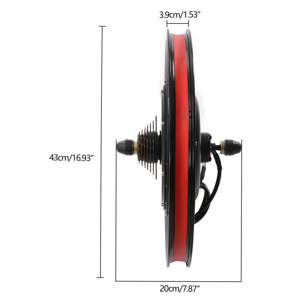 20'' Rear Wheel Electric Bicycle Conversion Kit 72V 2000W Z427