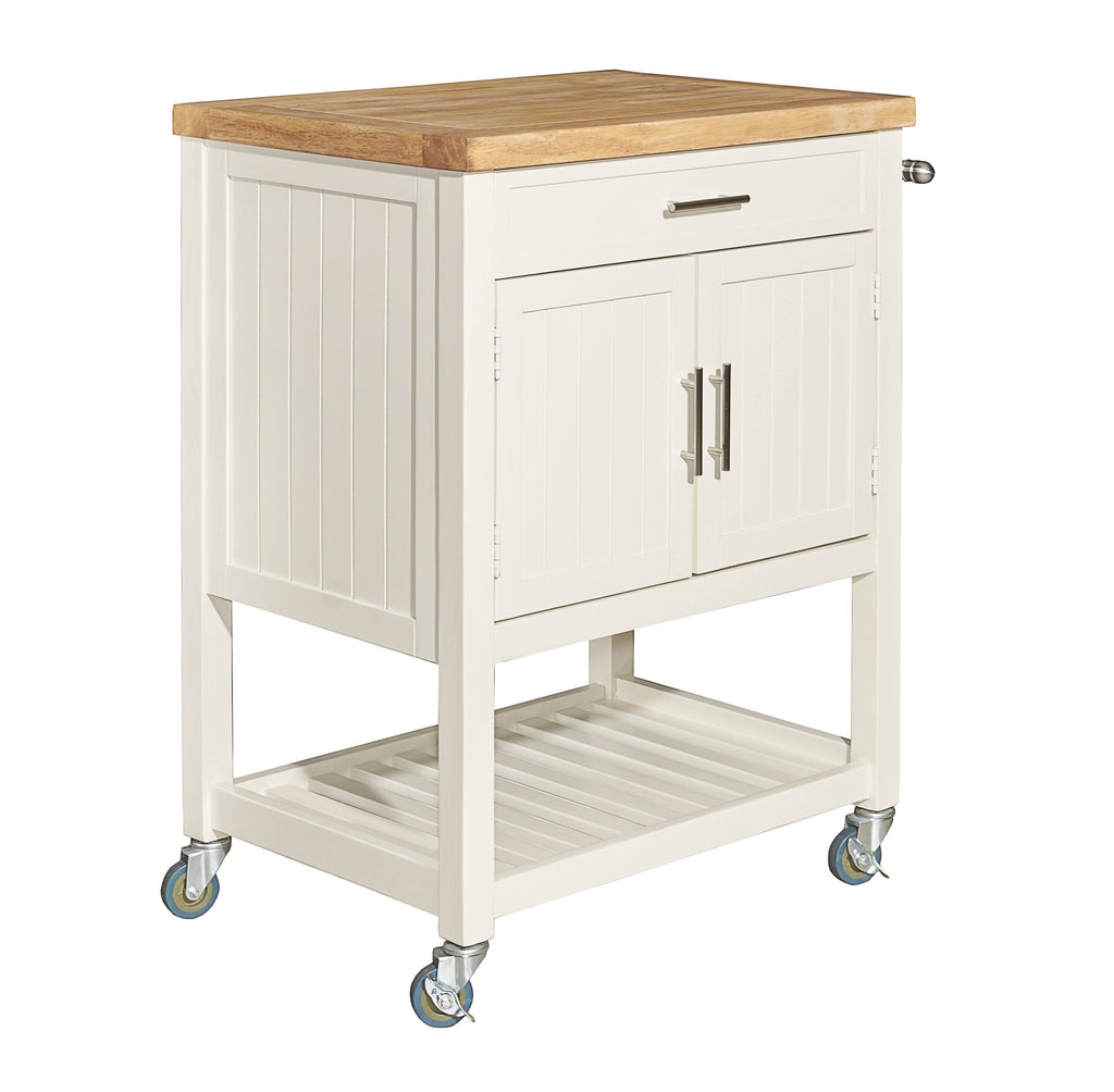 White Kitchen Cart J3050