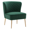 Dark Green Velvet Accent Chair B20497