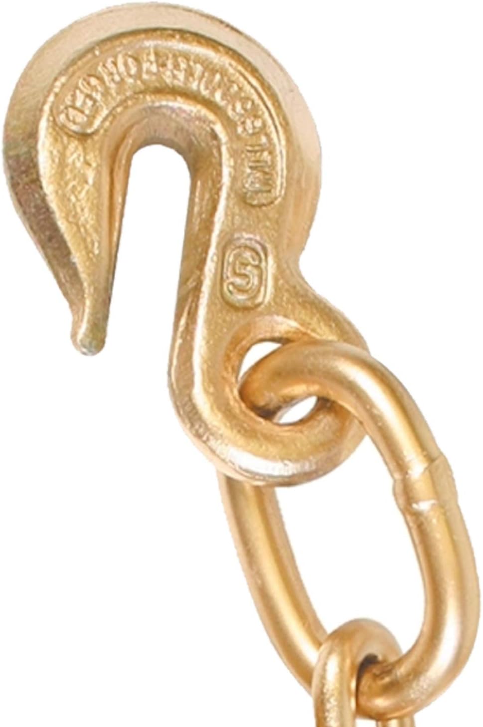 Tow Chain with Forged J Hook and Grab Hook, Grade 70, 6 Foot, Pack of 2 R12462