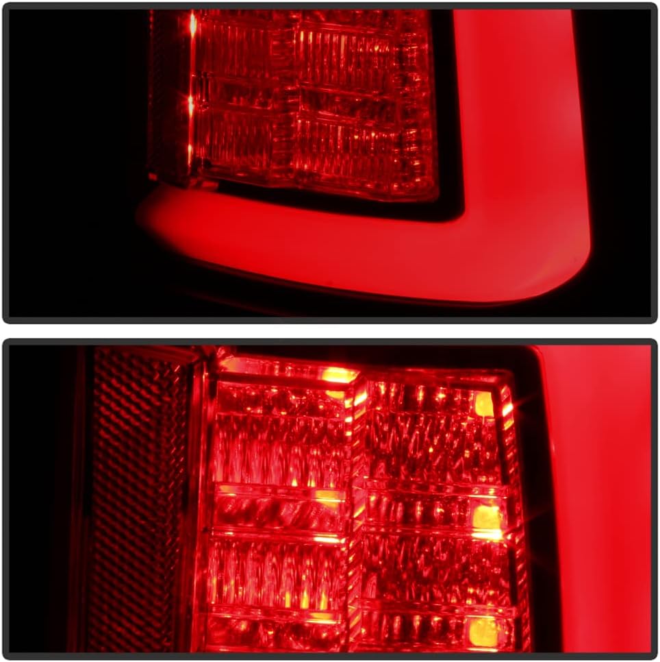 Black Smoked LED Tail Lights Pair N937