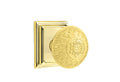 Passage Set Unlacquered Brass Knob with Rosette G742724