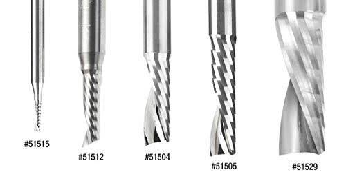 5-Pack Plastic Cutting Down-Cut CNC Router Bit O9079