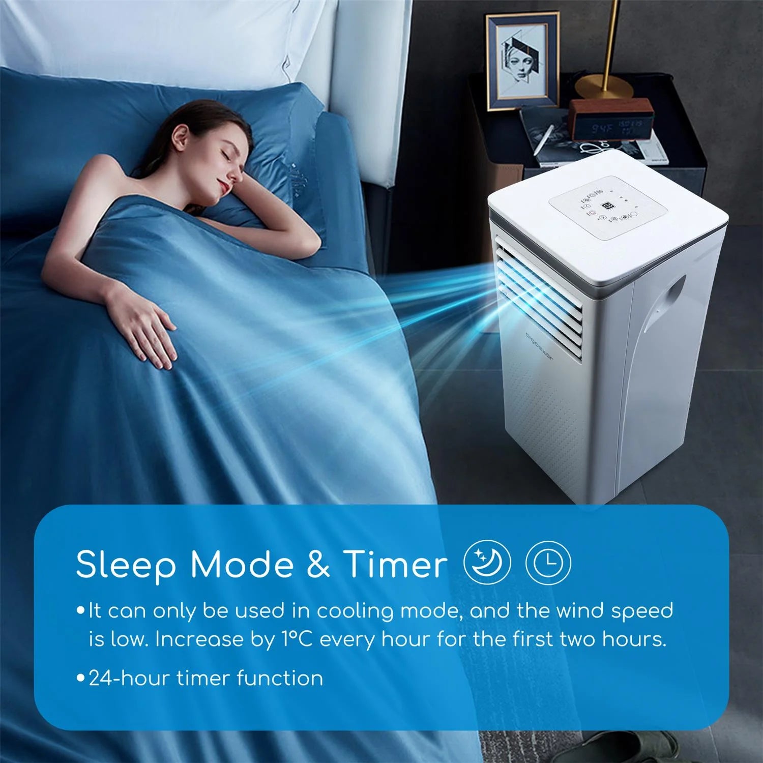 10000 BTU 3-in-1 Portable Air Conditioner with Remote Control and Window Kit Z473