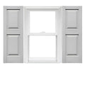 Raised Panel Vinyl Shutters (1 Pair) 14.75 x 47 Paintable Q587010