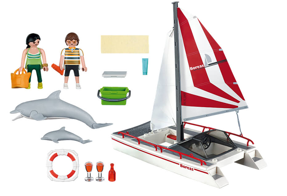 Catamaran with Dolphins H96848