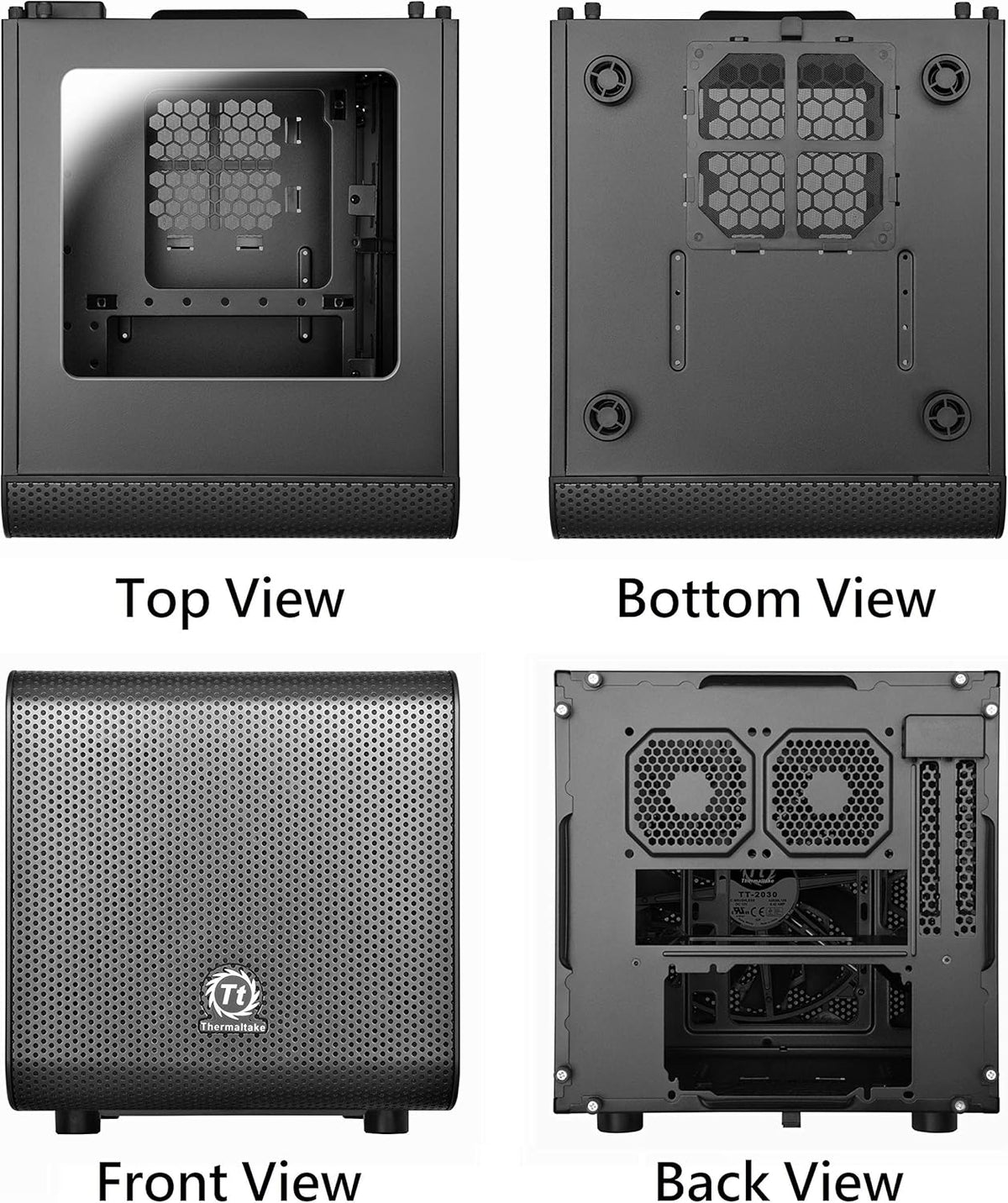 Black Mini ITX Cube Computer Case Q258525
